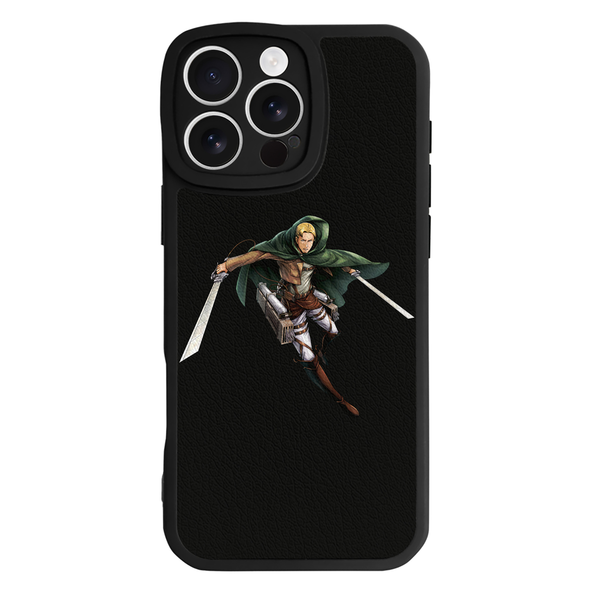 （画像用） 進撃の巨人 Attack on Titan 【iPhone 16シリーズ対応】シリコンスマホケース（レザー調） 材質：シリコン